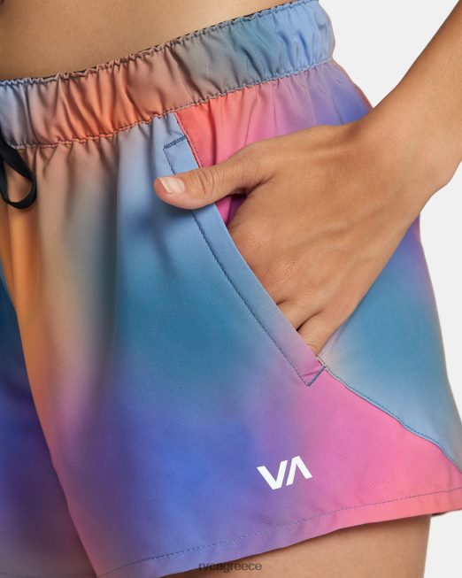 R422N81205 σορτς προπόνησης ροζ machado RVCA γυναίκες τριαντάφυλλο κλίση είδη ένδυσης