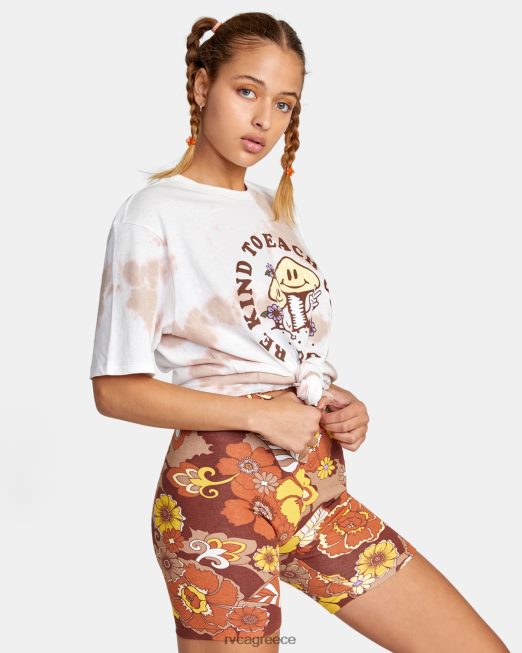 R422N81467 σπρώξτε το σορτς ποδηλάτου RVCA γυναίκες καπουτσίνο είδη ένδυσης