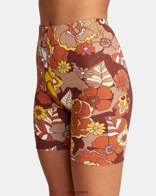 R422N81467 σπρώξτε το σορτς ποδηλάτου RVCA γυναίκες καπουτσίνο είδη ένδυσης