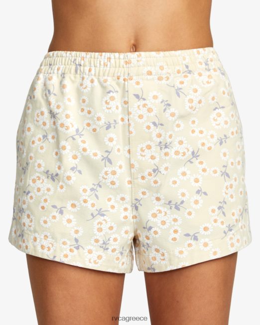 R422N81540 βαμβακερό πριόνι σορτς RVCA γυναίκες υστερόλαμπη είδη ένδυσης