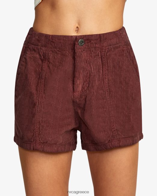 R422N81677 κοτλέ σορτς ημέρας RVCA γυναίκες εσπρέσο είδη ένδυσης