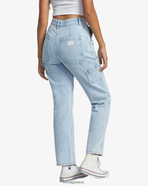 R422N8817 τζιν παντελόνι ύφεσης RVCA γυναίκες ελαφρύ vintage πλύσιμο είδη ένδυσης