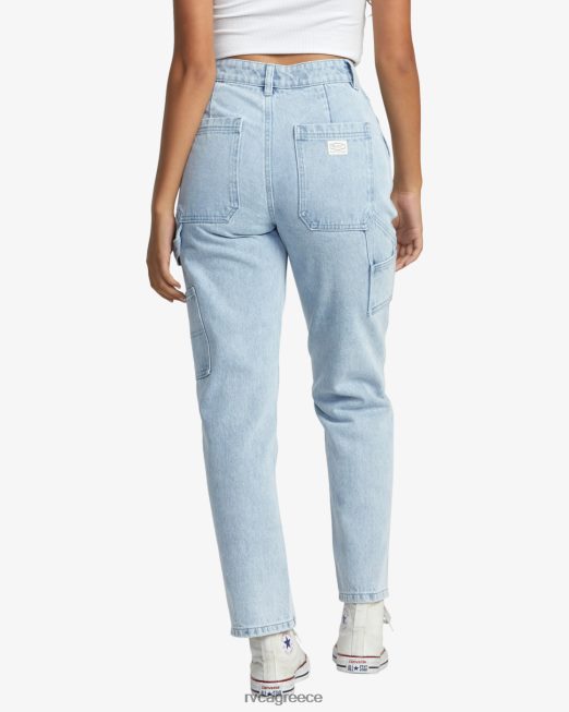 R422N8817 τζιν παντελόνι ύφεσης RVCA γυναίκες ελαφρύ vintage πλύσιμο είδη ένδυσης