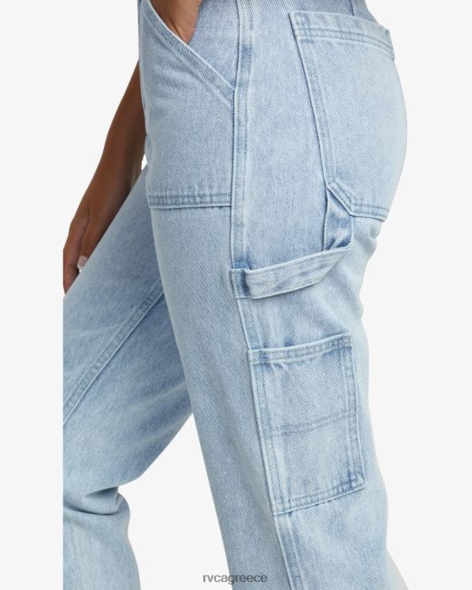 R422N8817 τζιν παντελόνι ύφεσης RVCA γυναίκες ελαφρύ vintage πλύσιμο είδη ένδυσης