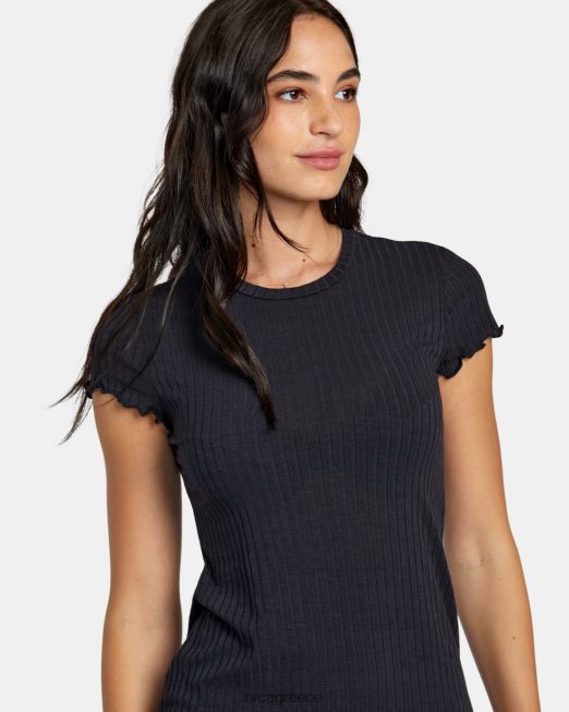 R422N81256 Git it cover up bodycon φόρεμα RVCA γυναίκες μαύρος ζάλη