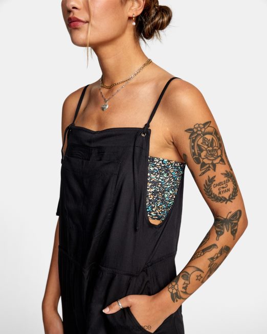 R422N81299 κάλυμμα τζούμπερ RVCA γυναίκες αληθινό μαύρο ζάλη