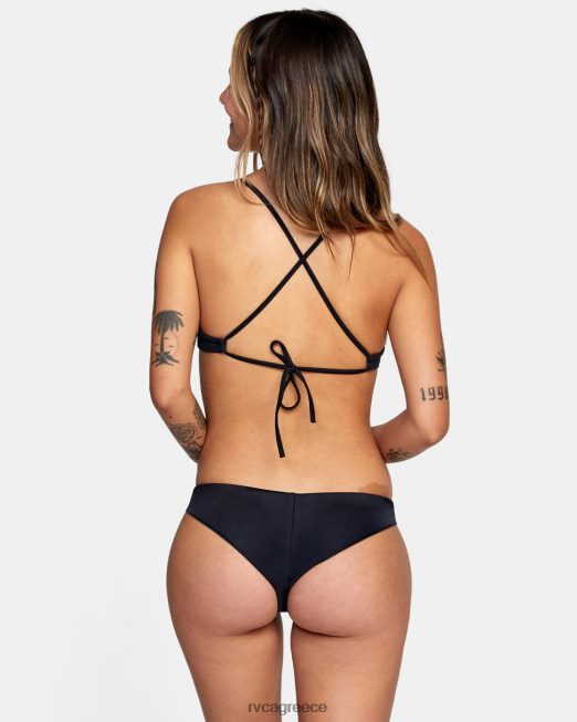 R422N81097 μασίφ μπικίνι χιαστί RVCA γυναίκες μαύρος ζάλη