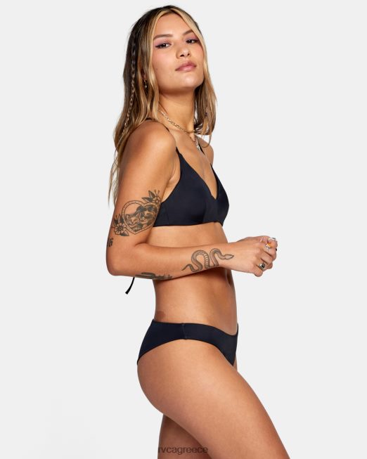 R422N81097 μασίφ μπικίνι χιαστί RVCA γυναίκες μαύρος ζάλη