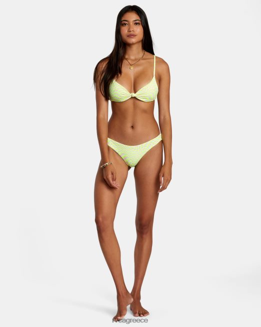 R422N81109 στροβιλιζόμενο πλέγμα οικολογικό rib crossback μπικίνι RVCA γυναίκες ροζ ζάλη