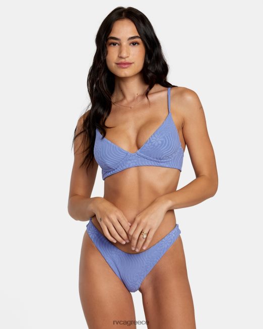 R422N81117 τοπ μπικίνι ζαλισμένος shimmer τρίγωνο RVCA γυναίκες ακτή ζάλη