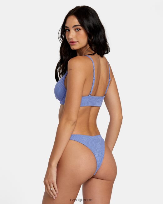 R422N81117 τοπ μπικίνι ζαλισμένος shimmer τρίγωνο RVCA γυναίκες ακτή ζάλη