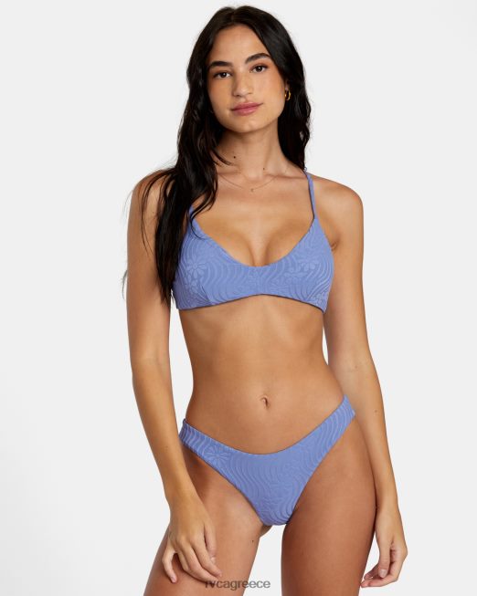 R422N81134 τοπ μπικίνι ζαλισμένης χιαστί μπακ RVCA γυναίκες ακτή ζάλη