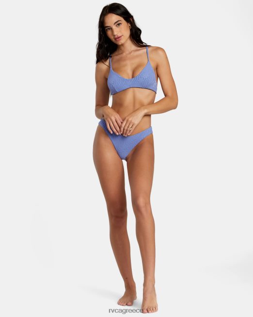 R422N81134 τοπ μπικίνι ζαλισμένης χιαστί μπακ RVCA γυναίκες ακτή ζάλη