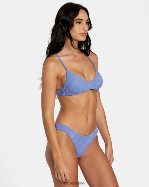 R422N81134 τοπ μπικίνι ζαλισμένης χιαστί μπακ RVCA γυναίκες ακτή ζάλη