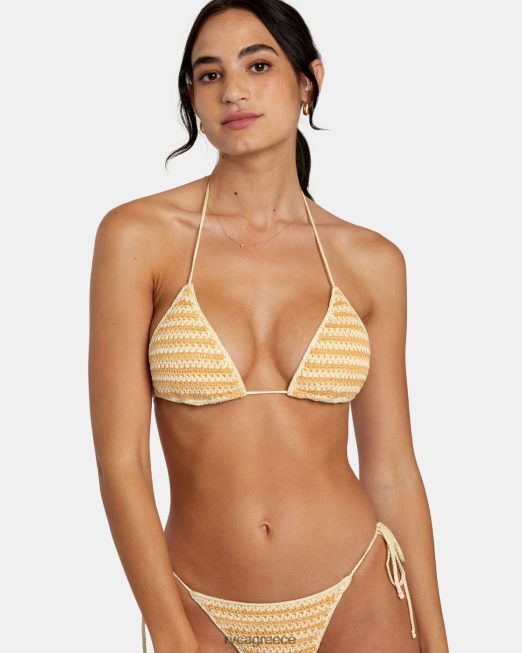 R422N81157 τοπ μπικίνι τρίγωνο halter greenpacha flor RVCA γυναίκες πολυ ζάλη