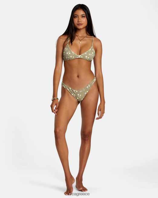 R422N81201 decoupage τρίγωνο μπικίνι τοπ RVCA γυναίκες αλοή ζάλη