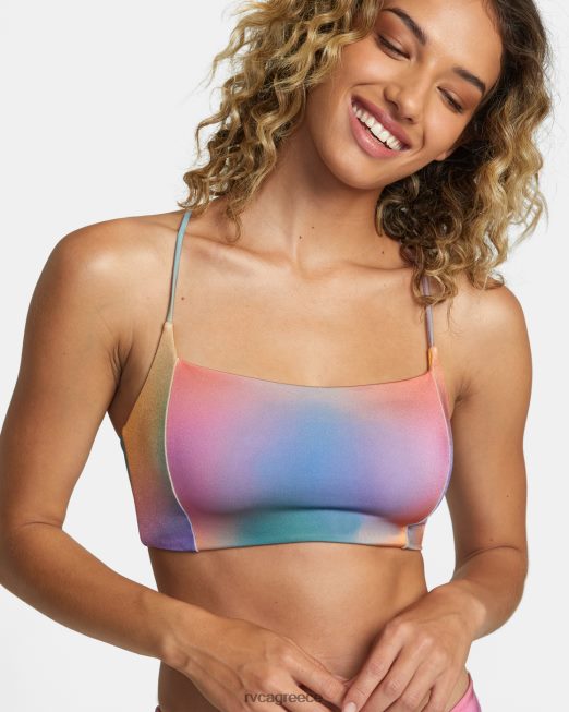 R422N81221 ηλιοβασίλεμα τριαντάφυλλο machado crossback μπικίνι RVCA γυναίκες πολυ ζάλη