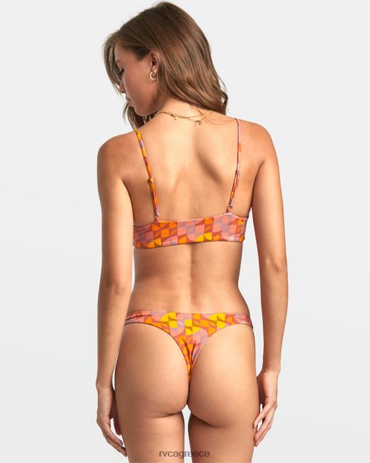 R422N81261 τοπ μπικίνι με γεωλογικό ψηλό τρίγωνο RVCA γυναίκες πολυ ζάλη