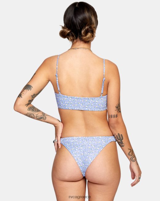 R422N81326 τοπ μπικίνι mille bandeau RVCA γυναίκες γκρι μωβ ζάλη
