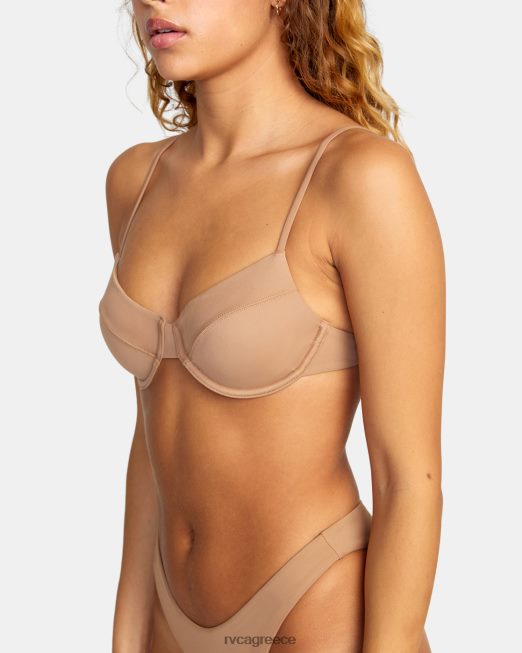 R422N81465 μασίφ κάτω σύρμα μπικίνι RVCA γυναίκες ξύλο ζάλη