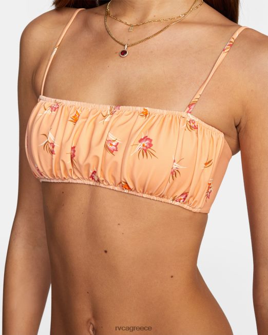 R422N81580 εύκολο να λατρέψεις μπαντό μπικίνι RVCA γυναίκες κοράλλι ζάλη