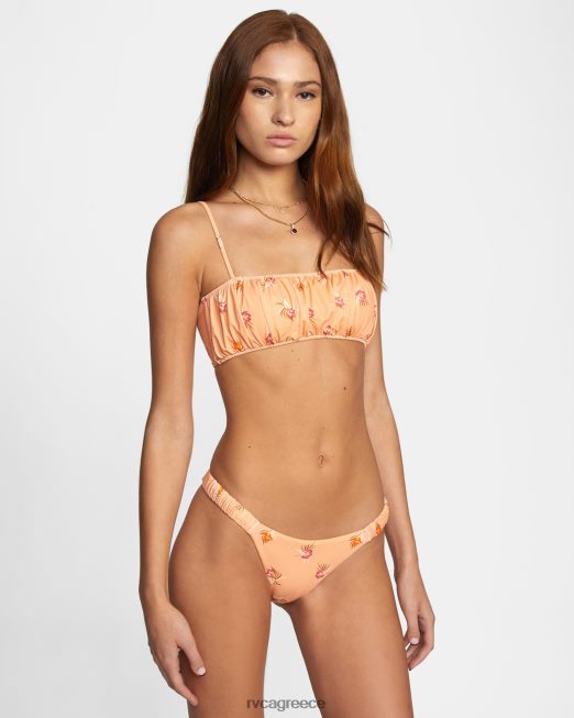 R422N81580 εύκολο να λατρέψεις μπαντό μπικίνι RVCA γυναίκες κοράλλι ζάλη