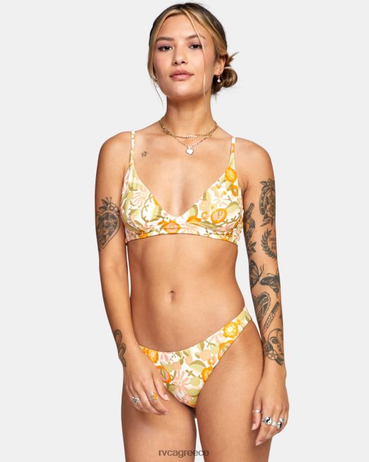 R422N81604 ψηλό τρίγωνο μπικίνι avant gardner RVCA γυναίκες άσπρο ζάλη