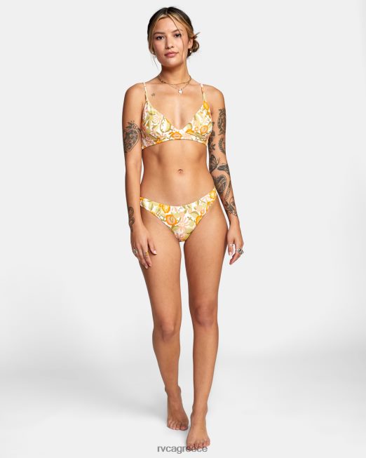 R422N81604 ψηλό τρίγωνο μπικίνι avant gardner RVCA γυναίκες άσπρο ζάλη