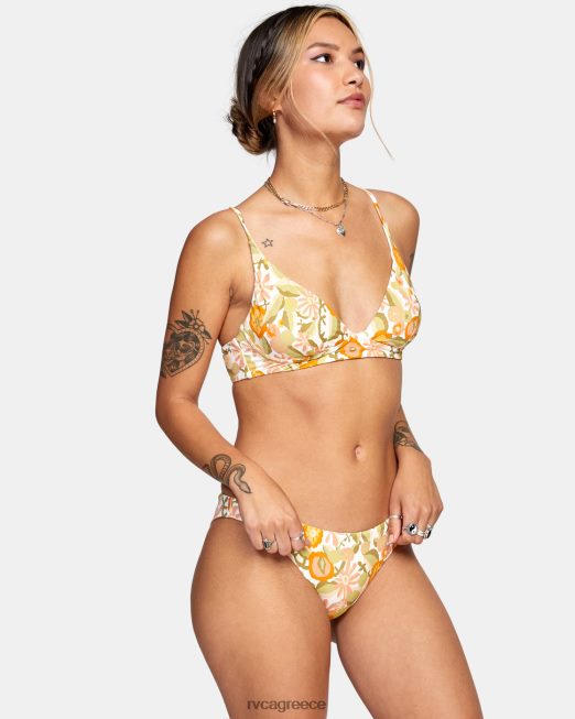 R422N81604 ψηλό τρίγωνο μπικίνι avant gardner RVCA γυναίκες άσπρο ζάλη