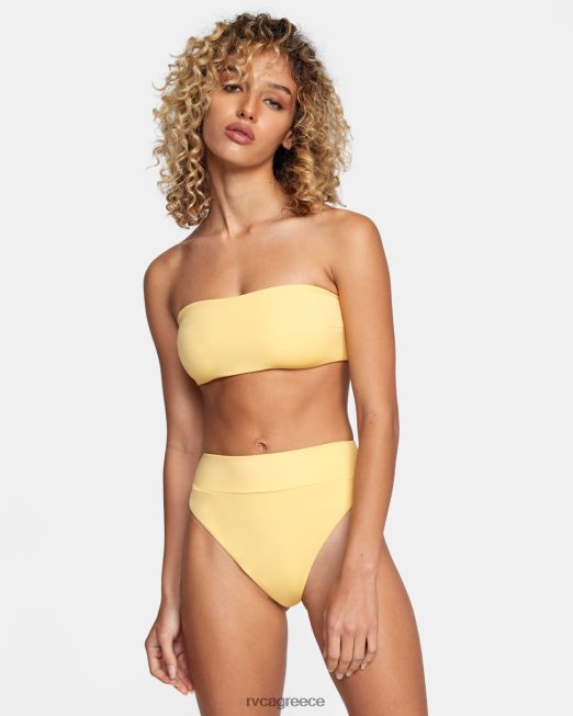 R422N81610 τοπ μπικίνι μπαντό με καπίστρι RVCA γυναίκες χρυσός ζάλη