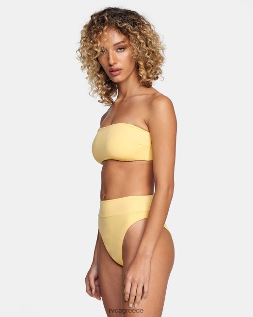 R422N81610 τοπ μπικίνι μπαντό με καπίστρι RVCA γυναίκες χρυσός ζάλη