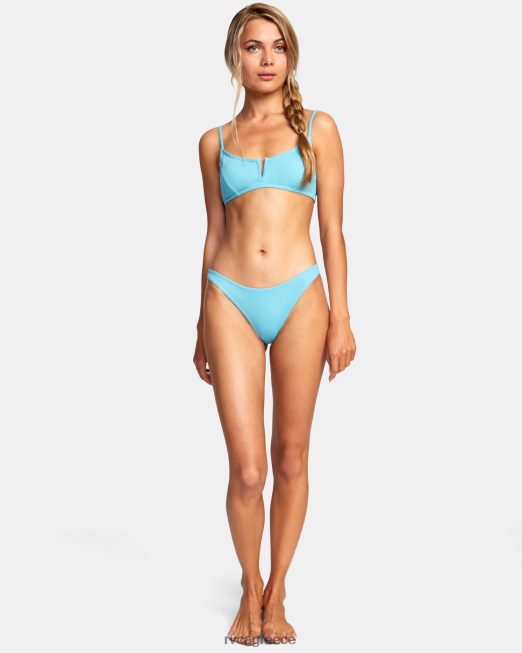 R422N81615 δεν έχει σημασία v-wire bralette top μπικίνι RVCA γυναίκες μπλε λοφίο ζάλη