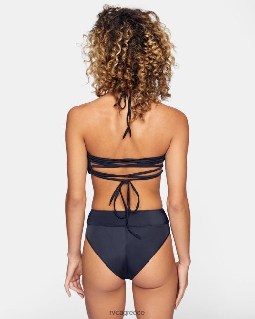 R422N81621 τοπ μπικίνι μπαντό με καπίστρι RVCA γυναίκες μαύρος ζάλη