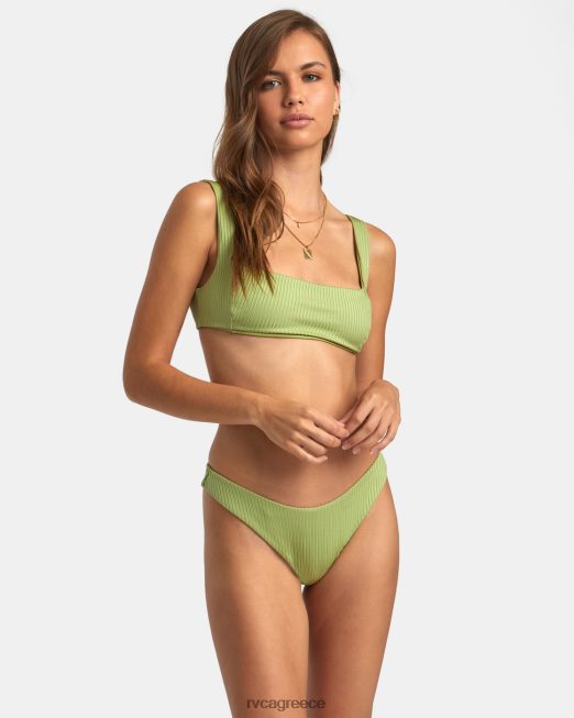 R422N81639 Τοπ μπικίνι με τετράγωνο bralette second life RVCA γυναίκες φτέρη ζάλη