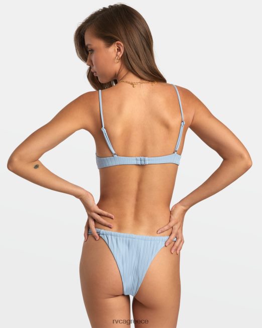 R422N81669 φαρδιά rib underwire μπικίνι τοπ RVCA γυναίκες σκονισμένο μπλε ζάλη