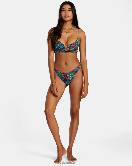 R422N8273 Τοπ μπικίνι crop ander v-wire RVCA γυναίκες πολυ ζάλη