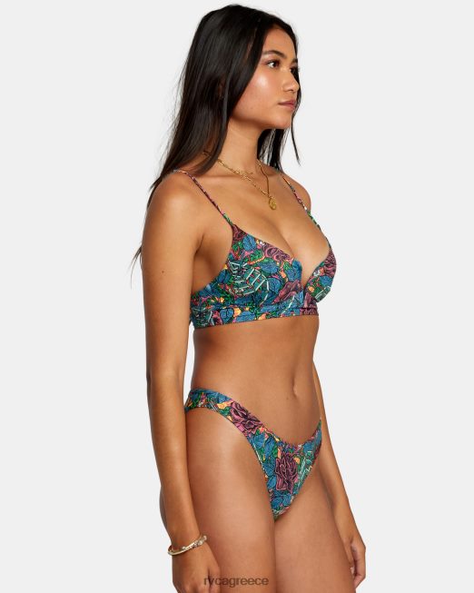 R422N8273 Τοπ μπικίνι crop ander v-wire RVCA γυναίκες πολυ ζάλη
