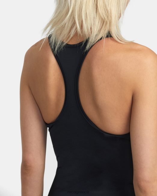 R422N81309 va ουσιαστικό ολόσωμο μαγιό RVCA γυναίκες μαύρος ζάλη