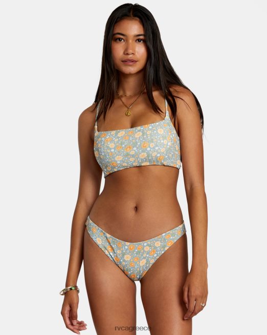 R422N81123 μαμά rib μεσαίο μπικίνι κάτω RVCA γυναίκες σχιστόλιθος ζάλη