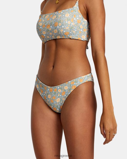 R422N81123 μαμά rib μεσαίο μπικίνι κάτω RVCA γυναίκες σχιστόλιθος ζάλη