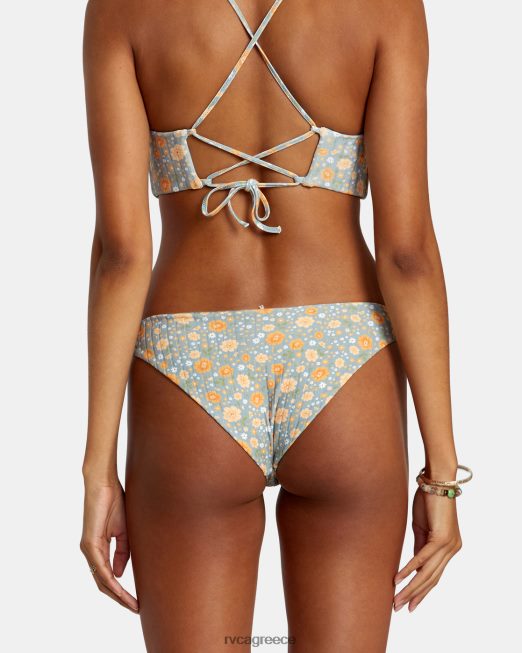 R422N81123 μαμά rib μεσαίο μπικίνι κάτω RVCA γυναίκες σχιστόλιθος ζάλη