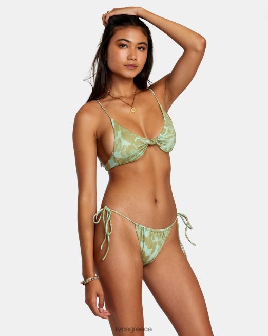 R422N81143 Οι λεπτές γραμμές λαμπυρίζουν μεσαίο κάτω μέρος μπικίνι RVCA γυναίκες ΑΦΡΟΣ της ΘΑΛΑΣΣΑΣ ζάλη