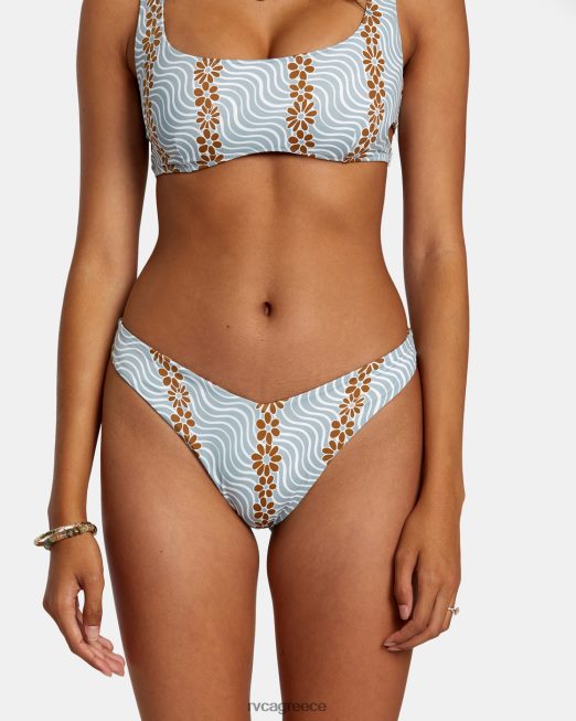 R422N81153 micro magic αναστρέψιμο παντελόνι μπικίνι με ψηλό πόδι RVCA γυναίκες σχιστόλιθος ζάλη