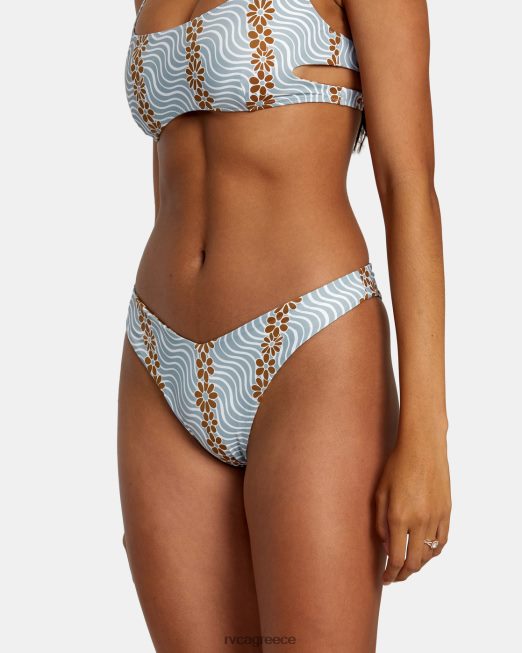 R422N81153 micro magic αναστρέψιμο παντελόνι μπικίνι με ψηλό πόδι RVCA γυναίκες σχιστόλιθος ζάλη