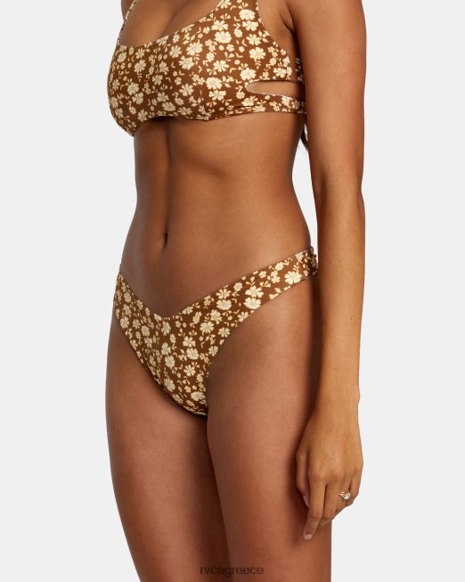 R422N81153 micro magic αναστρέψιμο παντελόνι μπικίνι με ψηλό πόδι RVCA γυναίκες σχιστόλιθος ζάλη