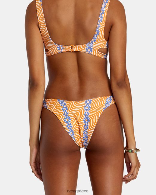 R422N81154 micro magic αναστρέψιμο παντελόνι μπικίνι με ψηλό πόδι RVCA γυναίκες μανταρίνι ζάλη