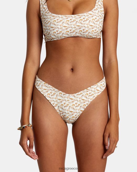 R422N81154 micro magic αναστρέψιμο παντελόνι μπικίνι με ψηλό πόδι RVCA γυναίκες μανταρίνι ζάλη