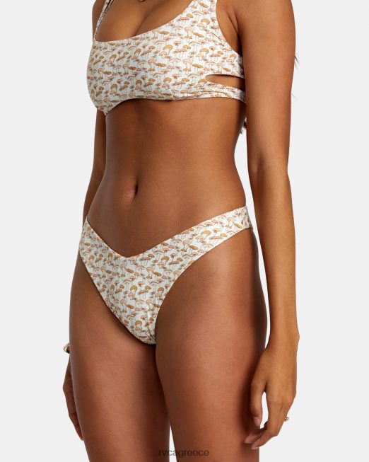 R422N81154 micro magic αναστρέψιμο παντελόνι μπικίνι με ψηλό πόδι RVCA γυναίκες μανταρίνι ζάλη