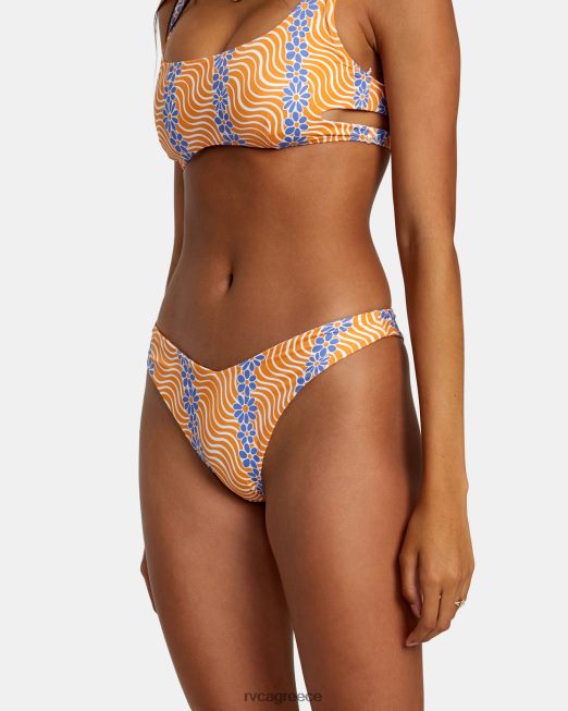 R422N81154 micro magic αναστρέψιμο παντελόνι μπικίνι με ψηλό πόδι RVCA γυναίκες μανταρίνι ζάλη