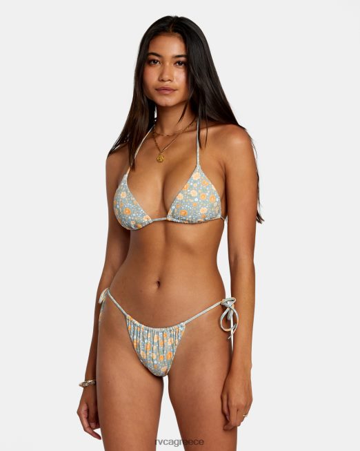 R422N81158 μαμάς φαρδιά rib tie τσιμπημένο πάτο μπικίνι RVCA γυναίκες σχιστόλιθος ζάλη